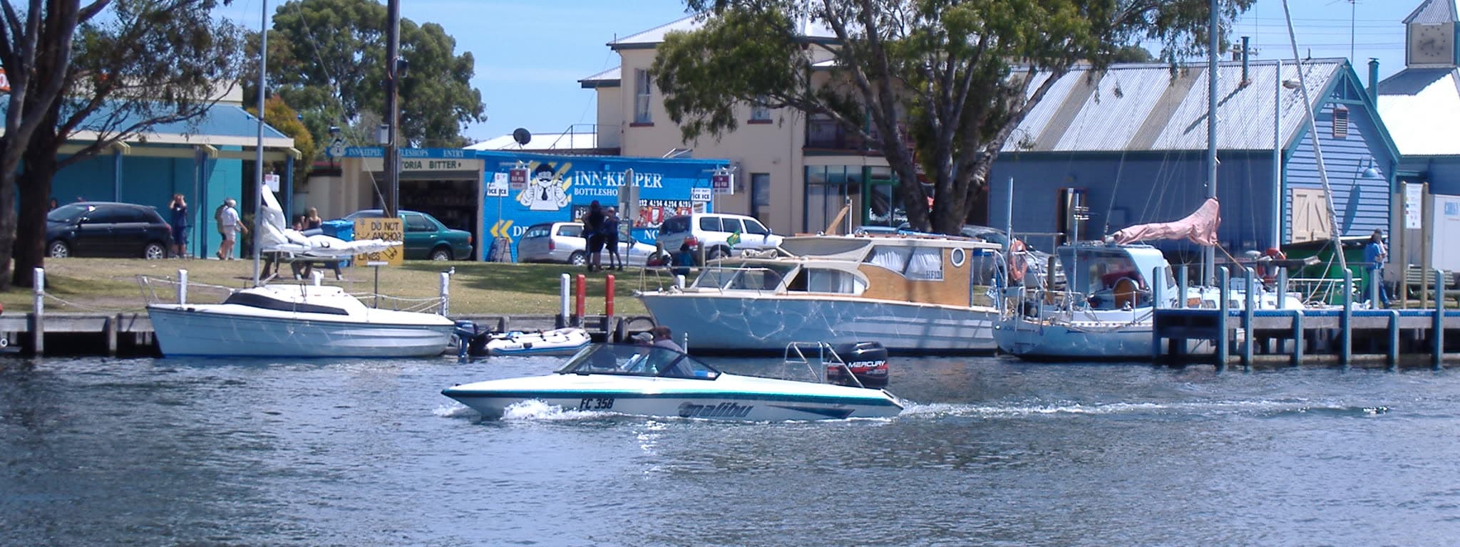 Boats on the Paynesville foreshore